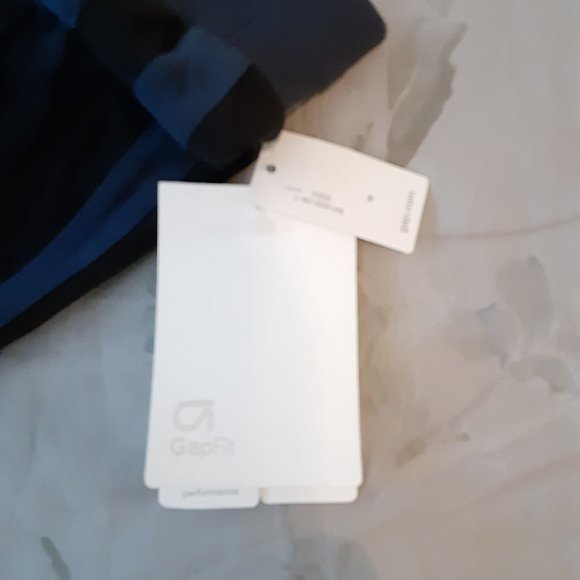 Gap Fit - tuxedo stripe jogger style pant  size M blue NEW - Picture 7 of 9